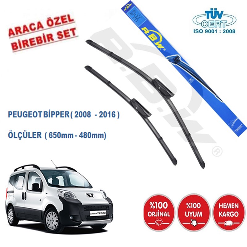 Peugeot Bipper Silecek Seti 2008-2016 resmi