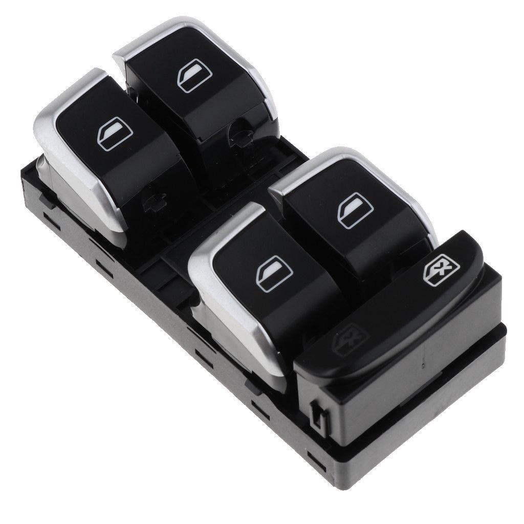 AUDİ Q5 SOL DÖRTLÜ CAM AÇMA DÜĞMESİ ANAHTARI (2009-2012) **KROM** resmi