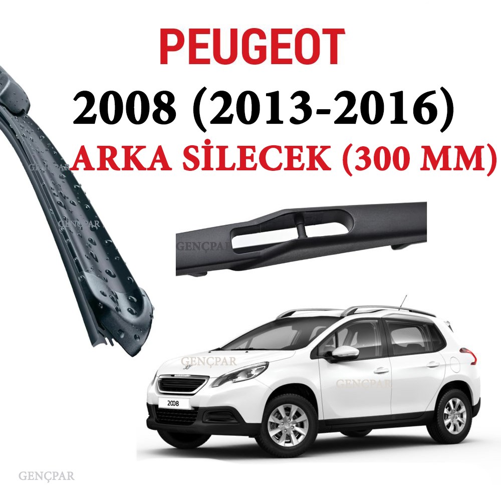 Peugeot 2008 Arka Silecek 2013-2016 resmi