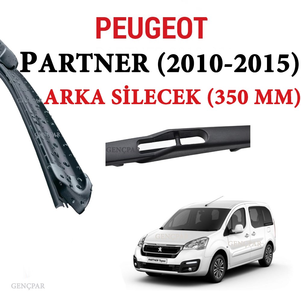 Peugeot Partner Arka Silecek 2010-2015 resmi
