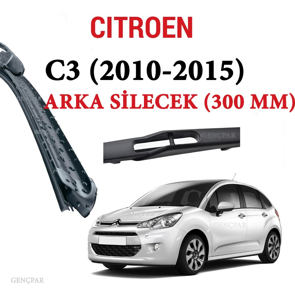 Citroen C3 Arka Silecek 2010-2015  resmi