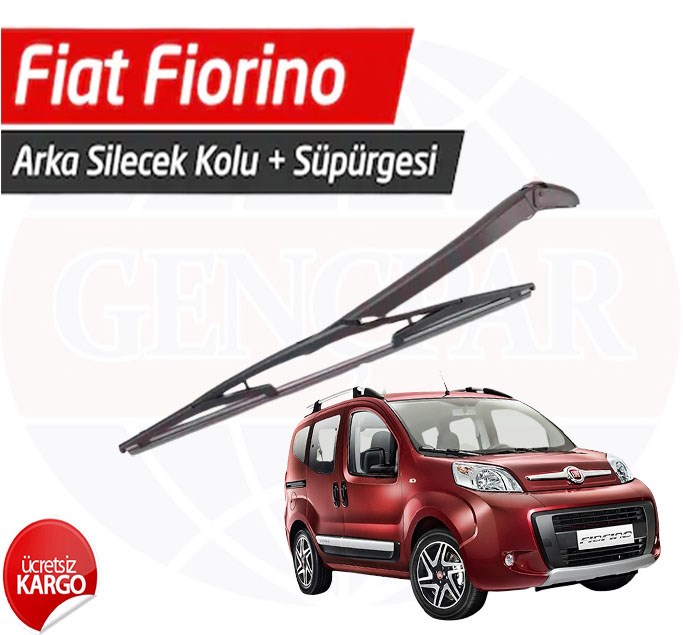 Fiat Fiorino Tek Kapı Arka Silecek Kolu + Silecek Süpürgesi resmi