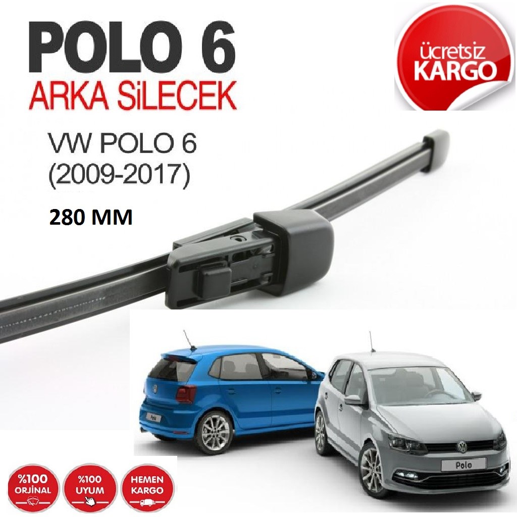 Volkswagen Polo 6 2009 - 2017 Arka Silecek Süpürgesi resmi