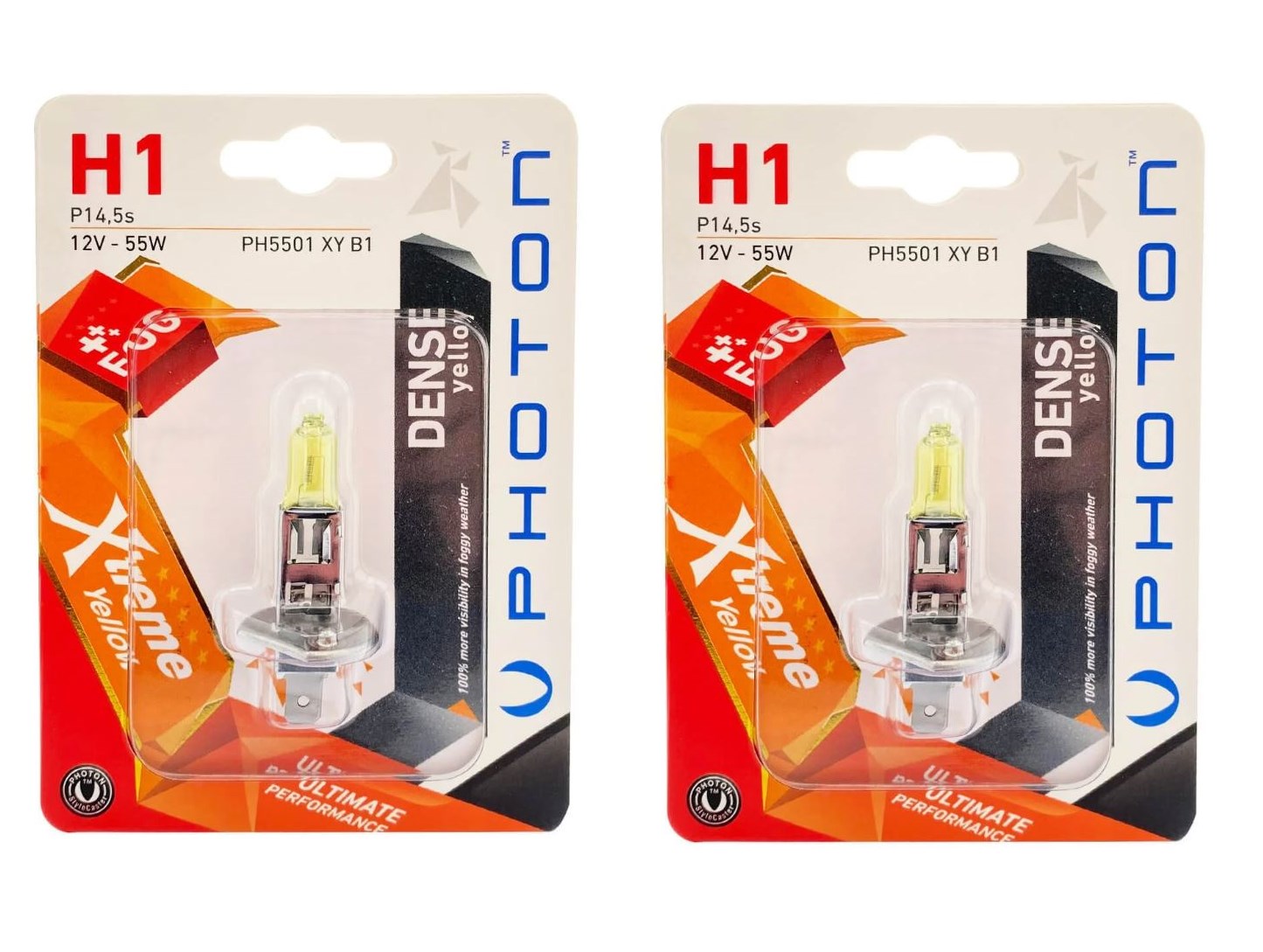 PHOTON H1 XTREME YELLOW LİMON SARISI FAR AMPÜLÜ TAKIMI (2 ADET) resmi