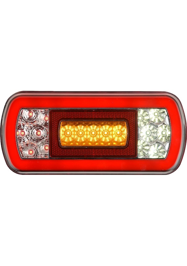 DİKDÖRTGEN NEON LED STOP LAMBASI TAKIMI 24 VOLT YENİ NESİL (2 ADET) resmi