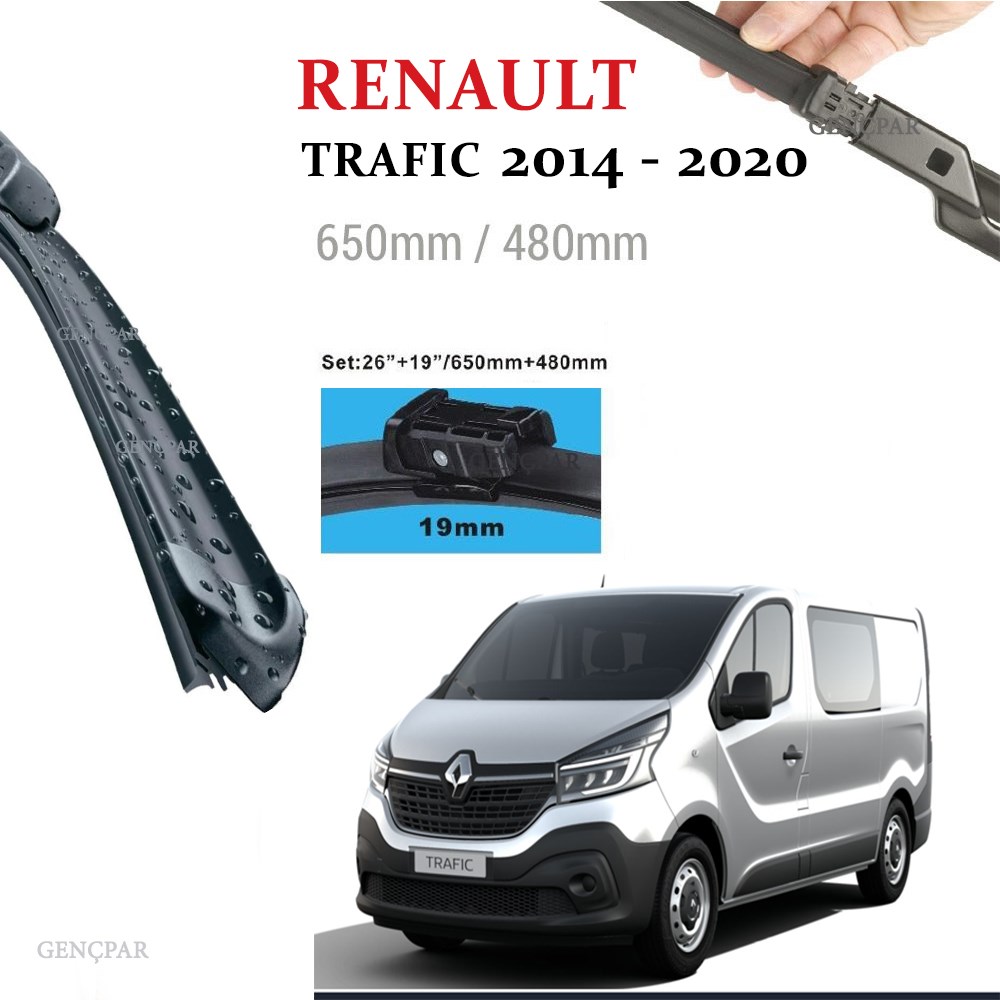 RENAULT TRAFİC SİLECEK TAKIMI (2014 VE SONRASI) resmi