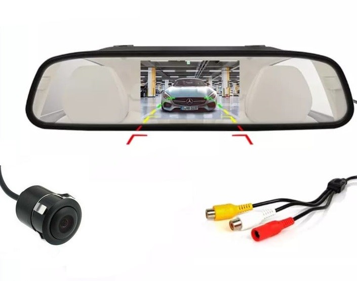 KAMERALI PARK SENSÖRÜ AYNA KAMERA 4.3''EKRAN resmi