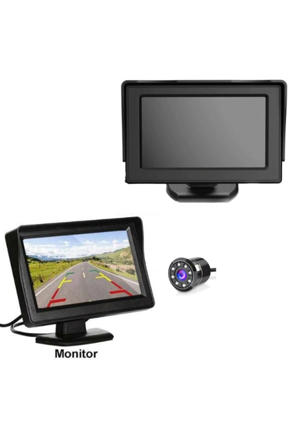 ✅GERİ GÖRÜŞ MONİTÖRÜ 4.3" EKRAN + KAMERA resmi