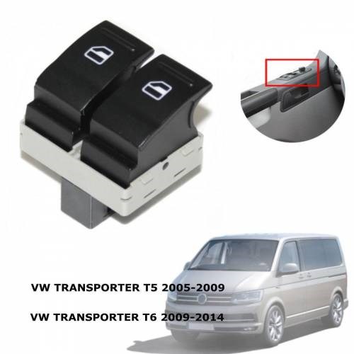 VOLKSWAGEN TRANSPORTER T6 SOL ÇİFTLİ CAM DÜĞMESİ (2009-2014) resmi