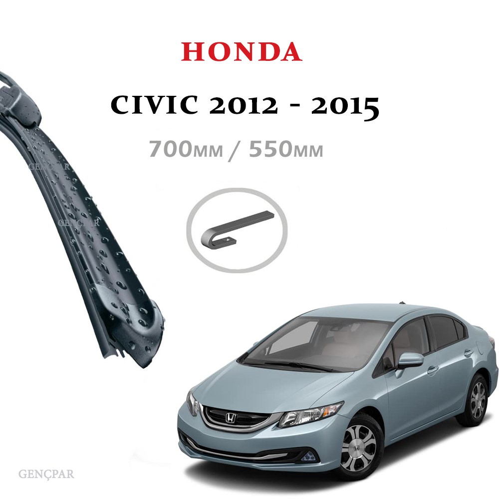HONDA CIVIC SİLECEK TAKIMI (2012-2015) resmi