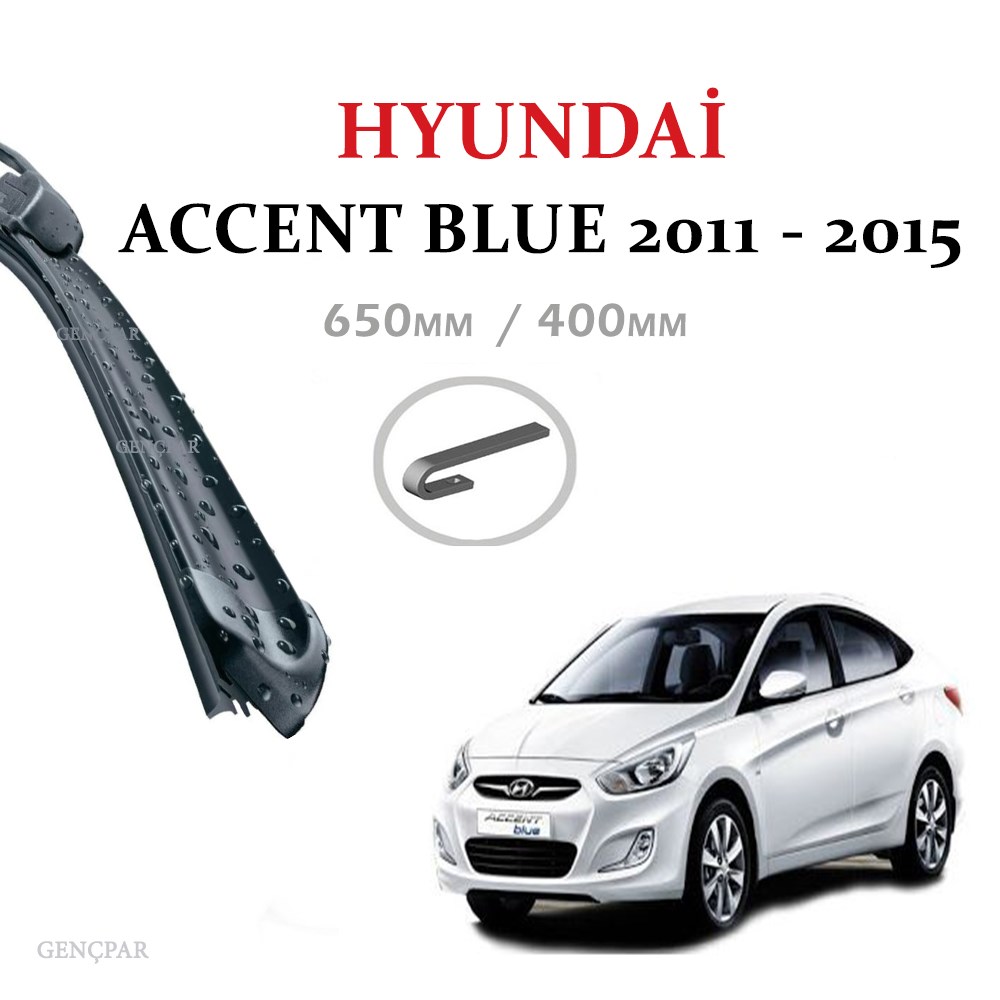 HYUNDAİ ACCENT BLUE SİLECEK TAKIMI (2011-2015) resmi