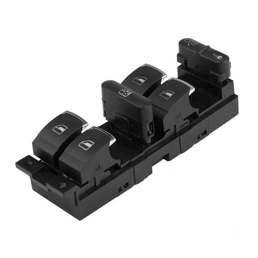 VW BORA SOL DÖRTLÜ CAM AÇMA DÜĞMESİ ANAHTARI (1998-2005)**KROM ** resmi