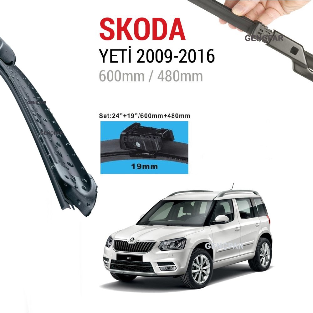 Skoda Yeti Silecek Takımı 2009-2016 resmi