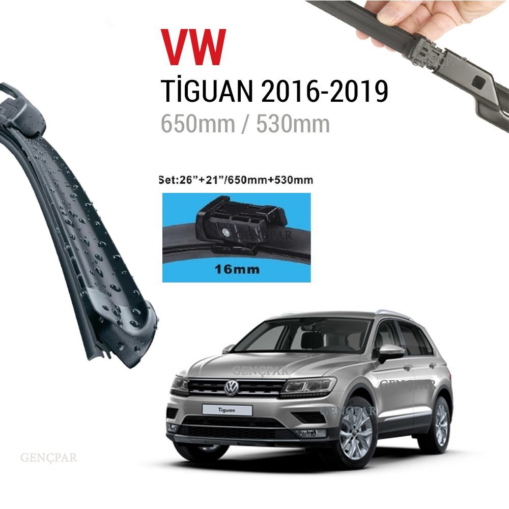 Vw Tiguan Silecek Takımı 2016-2019 resmi