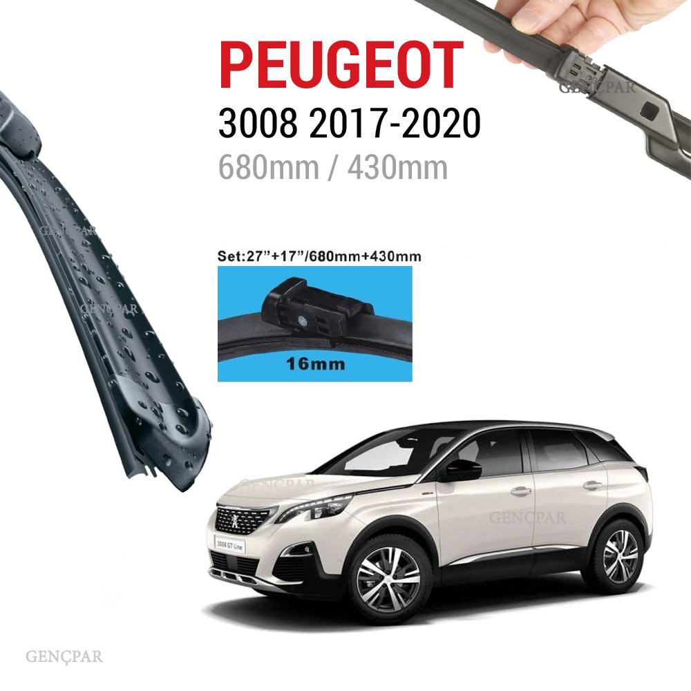 Peugeot 3008 Silecek Takımı 2017-2020 resmi