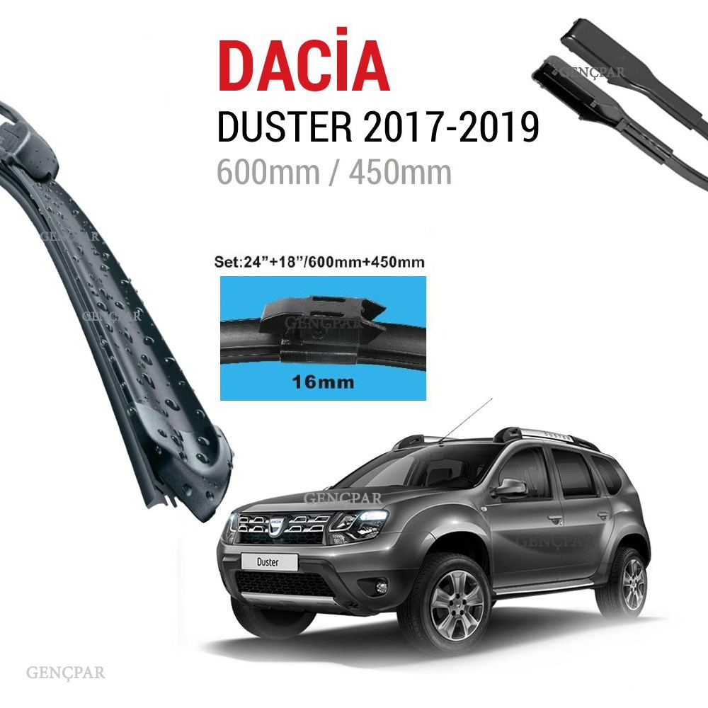 Dacia Duster Silecek Takımı 2017-2019 resmi