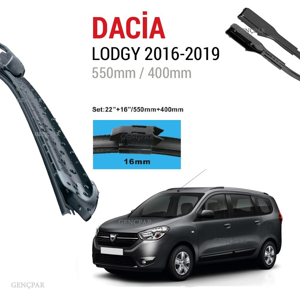 Dacia Lodgy Silecek Takımı 2006-2019 resmi