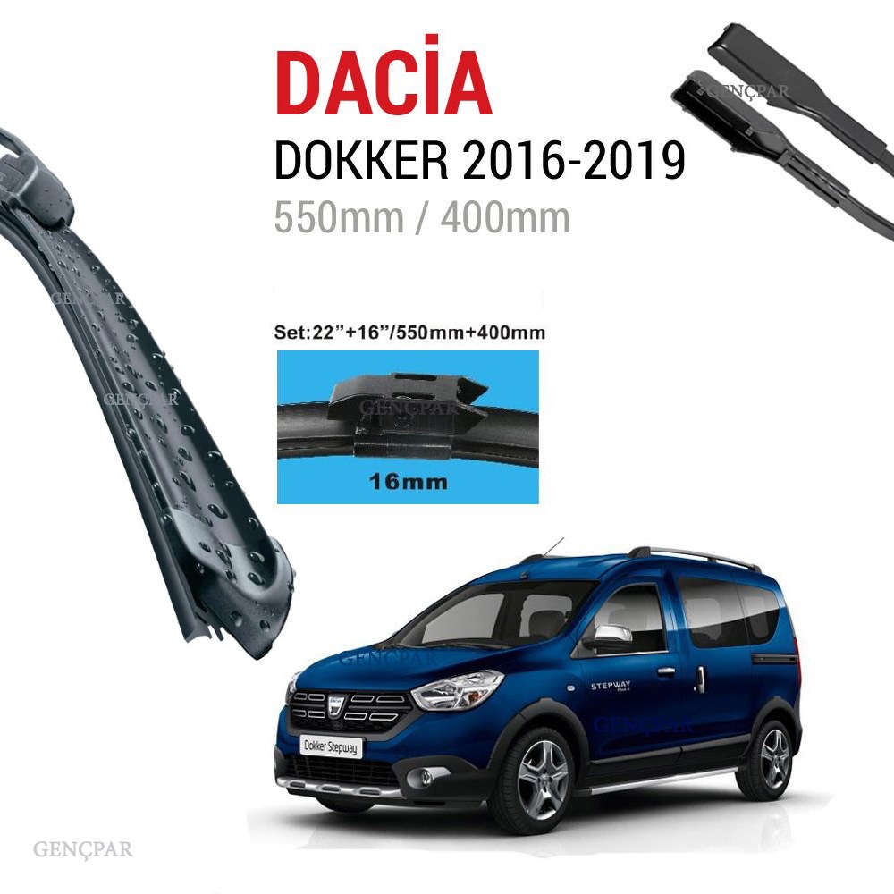Dacia Dokker Silecek Takımı 2016-2019 resmi