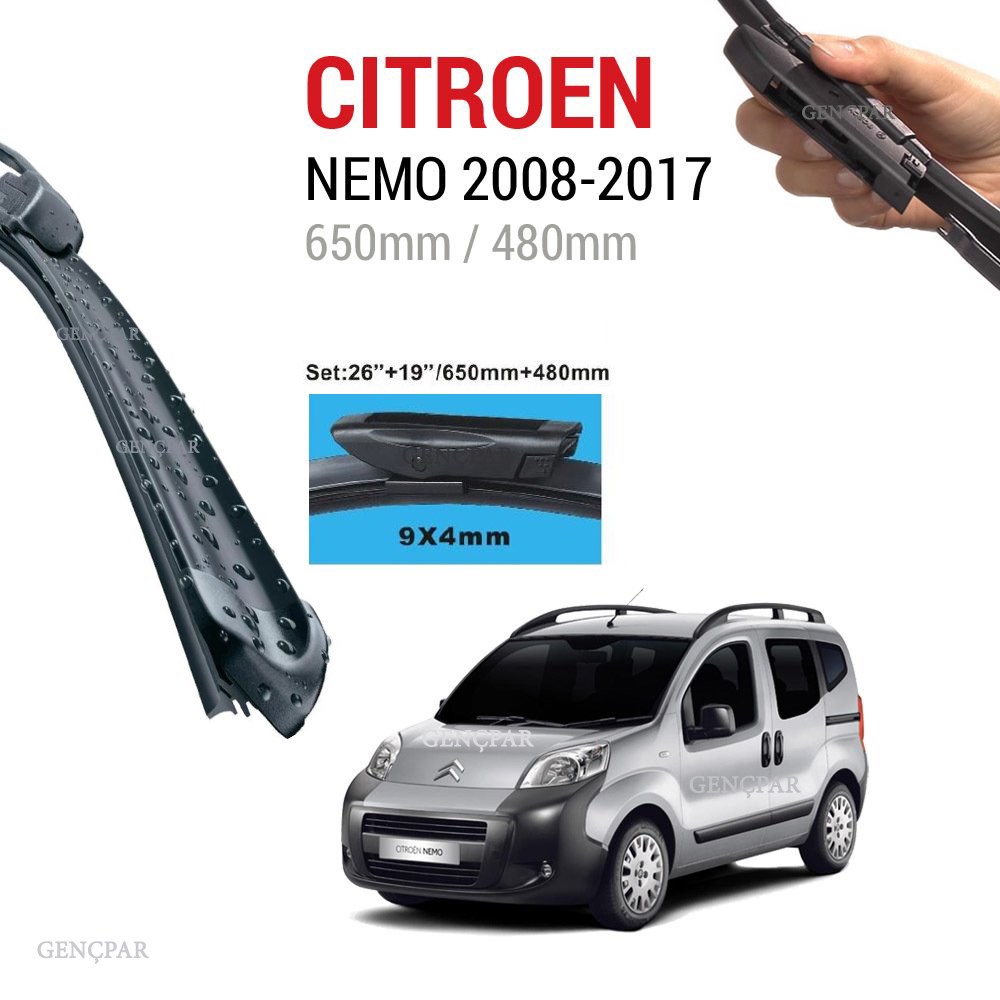 Citroen Nemo Silecek Takımı 2008-2017 N11.456 resmi