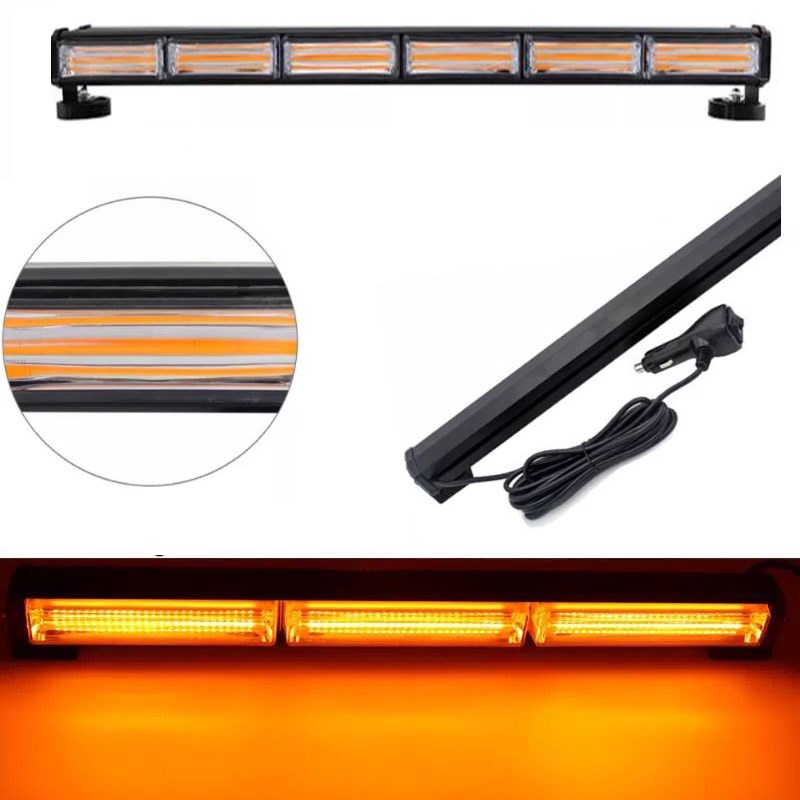 45CM TEPE LED BAR OFF ROAD SARI SARI ÇAKAR METAL GÖVDE 12-24 resmi